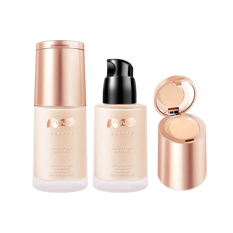 

Concealer Foundation Cream Waterproof Skin Nourishing 2 Colors 30ml Face Makeup Makeup Base Cream Oil Control Moisturizing