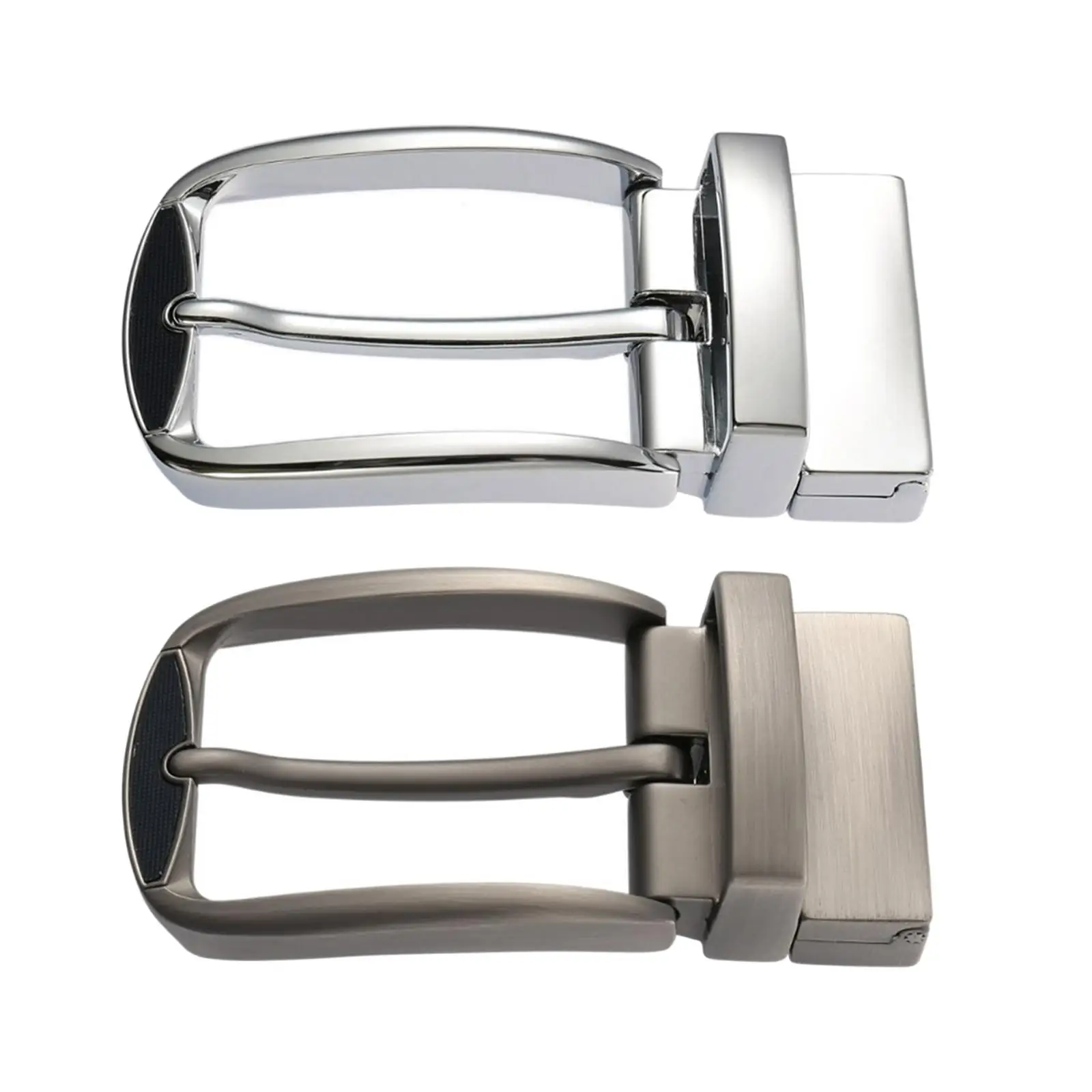 Reversible Metal Belt Buckle for Leather Strap Classic for 33mm-34mm Belt Mens Pin Belt Buckle