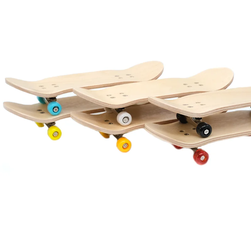 

1 Set Wooden Fingerboard Toy Set One Set Trucks With Tool For Fingerboard Finger SkateBoard Professional Stents Finger Skate