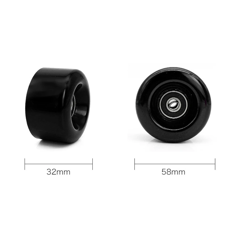 Roller Skating Wheels 4pcs Skate Wheels PU Wear-resistant for Ice Skates Roller Skates Skateboard