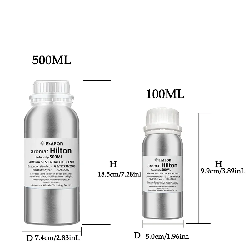 100/500ML Hotel Series Essential Oils Pure Plant Extrat Fragrance for Electric Aroma Diffuser Ritz-Carlton Soothe Perfume Oils