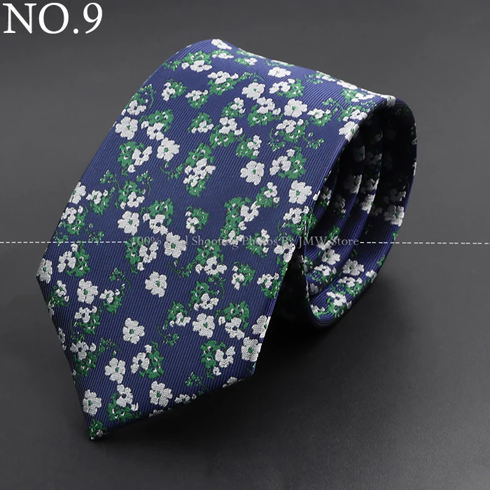 New Design Wedding Men Tie Grey Brown Green Rose Flower Geometry Neckties Business Dropshipping Groom Collar Accessories Gift