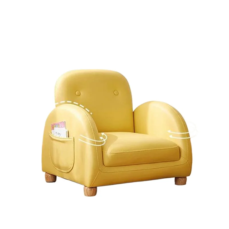 Children's small sofa can sit and lie down multifunctional solid wood children's room back chair