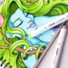 Ohuhu Spiral Bound Marker Pad for Alcohol Markers Art Sketchbook Watercolor Paper Pad Drawing Notebook for Markers School Gift 5