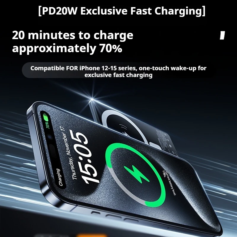 5000mAh 슬림 카드형 프로 초슬림 무선 보조배터리 10000mAh 무선 마그네틱 보조배터리