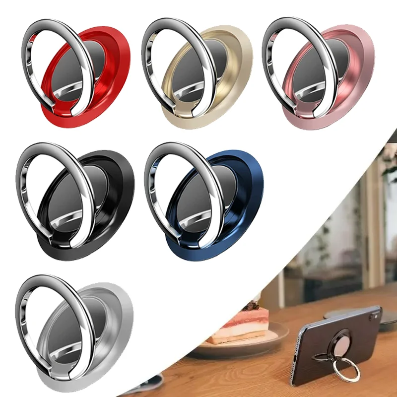 Phone Ring Holder Phone Ring Holder Desktop Universal Ultra-thin Rotatable Metal Iphone Xiaomi Huawei Stand Smartphone Finger Grip