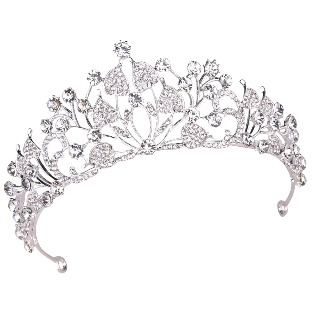 

Hair Bride Diamond Headpiece Baroque Queen Luxury Crowns Rhinestone Hoop Bridal