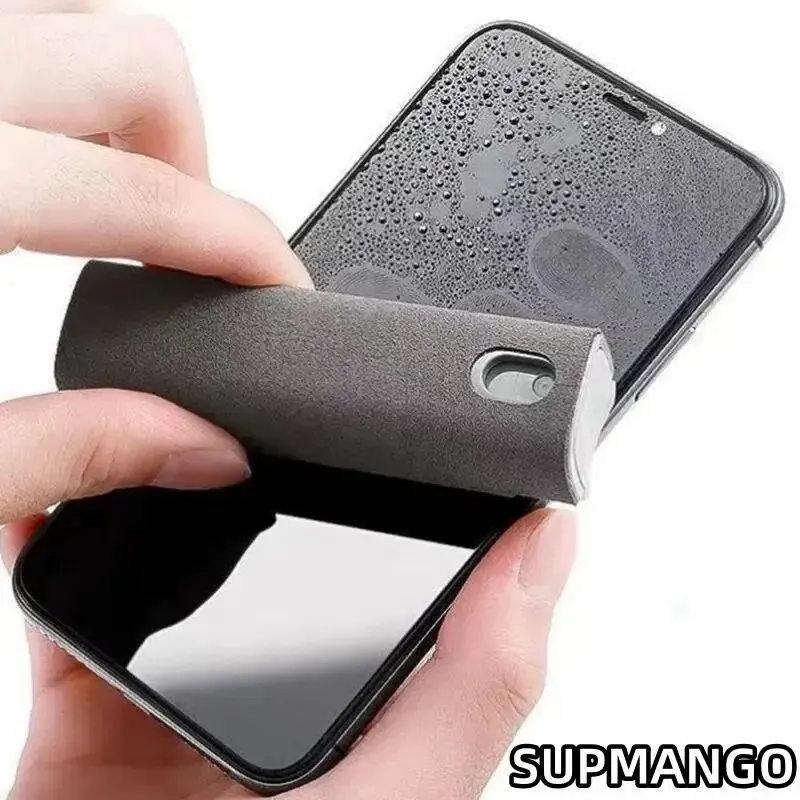 Q2 Microfiber Screen Cleaner Spray Bottle Set Mobile Phone Ipad Computer Microfiber Cloth Wipe Iphone Cleaning Glasses Wipes 5