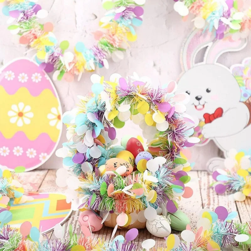 Colorful Easter Pom Garland 2