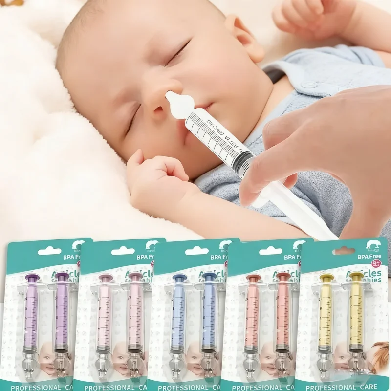 10ML/20ML Baby Nasal Aspirator Syringe Baby Nose Cleaner Rhinitis Nasal Washer Irrigator Needle Baby Nose Washing for Children