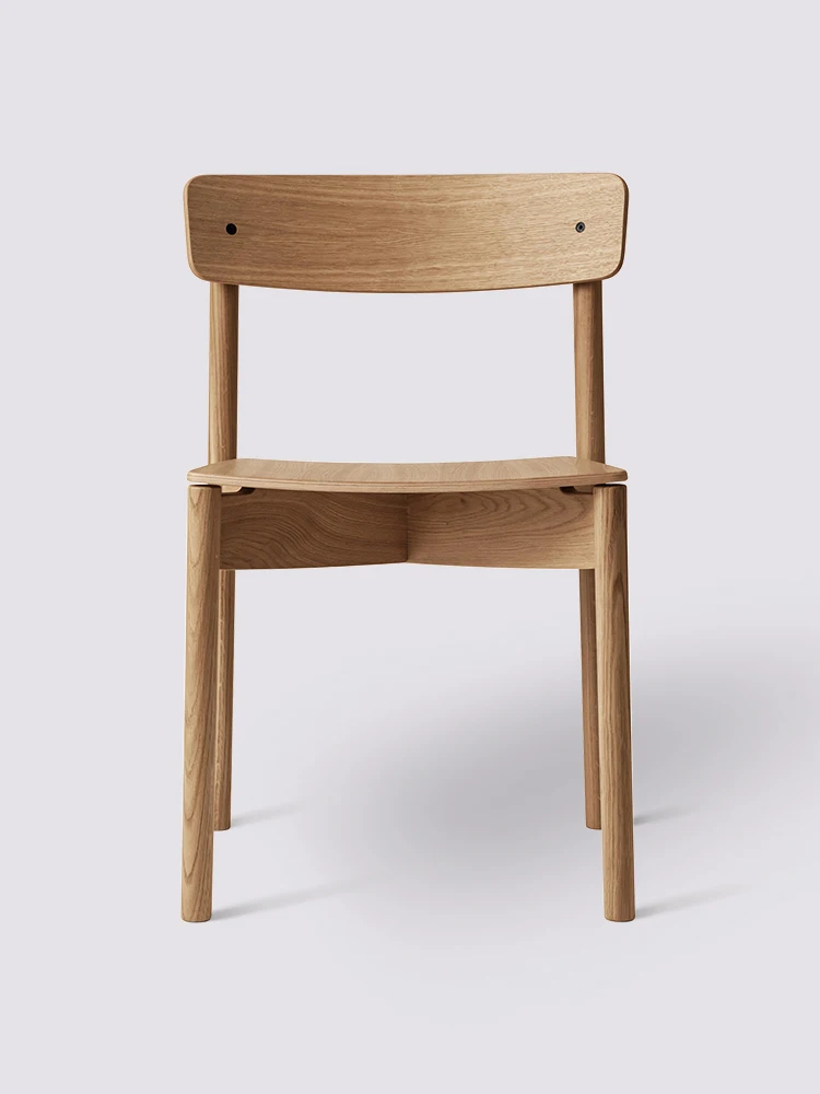 1 Nordic solid wood back chair coffee shop chair home restaurant, creative pink cafe table