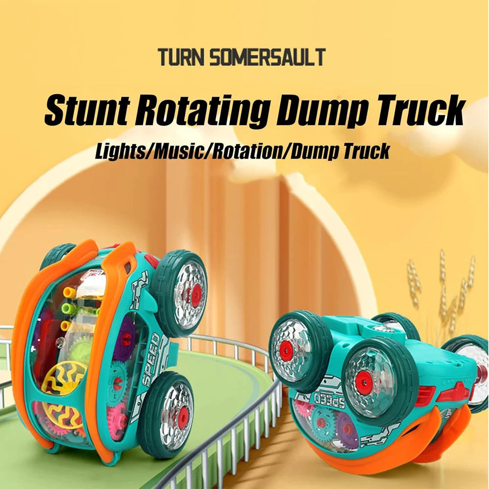 Electric Rotating Car 3D Luminous Music Car Automatic Special Music Light Toy Car Colorful Musical Toys for Boys Kids Gift