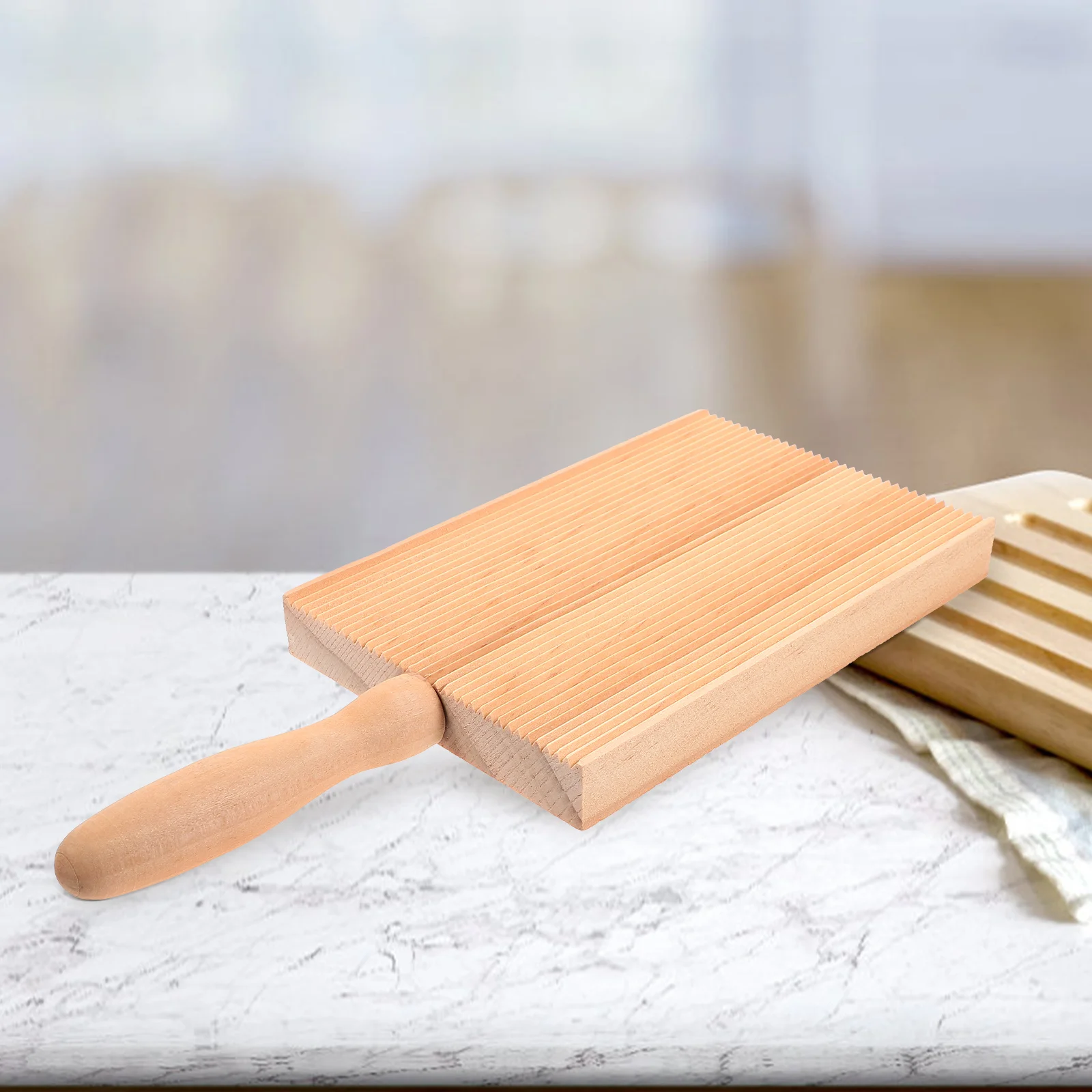 

Household Garganelli Board Non-stick Wooden Pasta Gnocchi Board Gnocchi Roller Noodles Wooden Butter Table And Popsicles