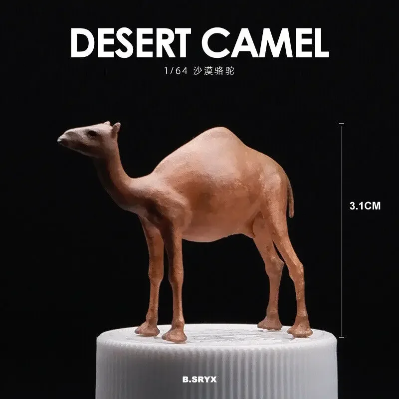 1:64 Scale Diorama Animal Model Outdoor Alpaca Cow Cute Animal Scene Display Model Collection Gift Toy 2