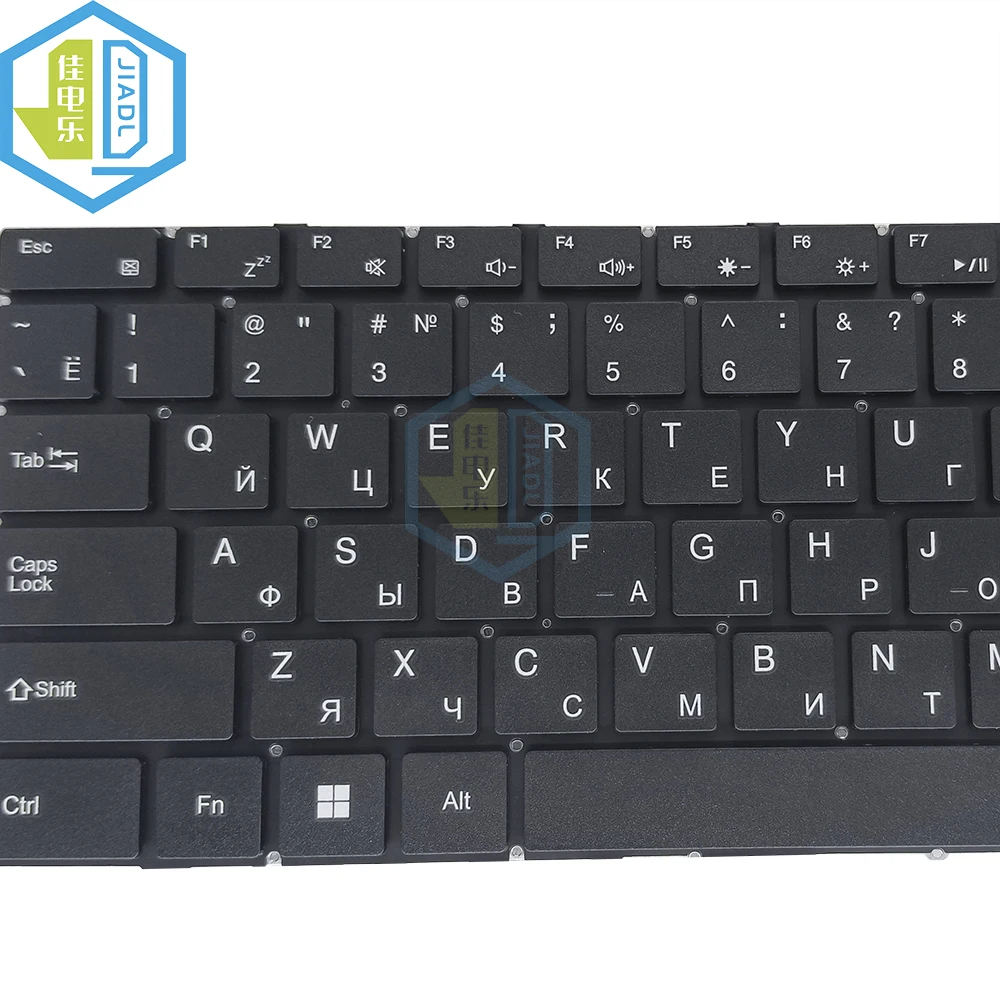 New US English RU Russian laptop keyboard For Gateway GWNR51416 YXT-91-57 SCDY-315-1-7  black no frame keyboard without backlit images - 6