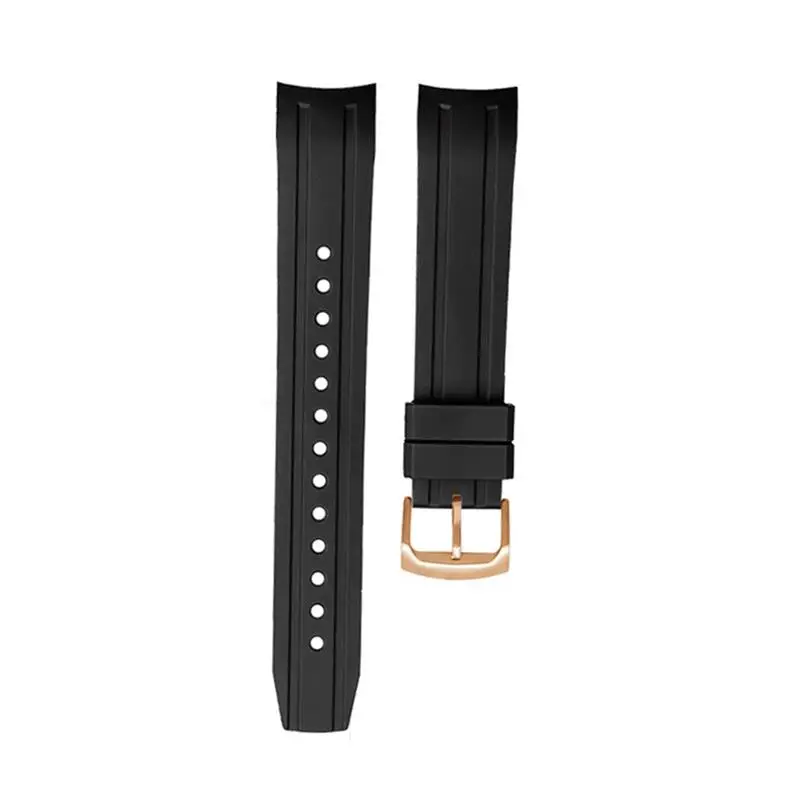 SCHIK Curved interfaces WatchBand For Citizen BN0190-15E/0191/0193 CA0718-13E CA4386/4385 Men Rubber Watch Strap Bracelet