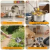 Premium Stainless Steel Long Handle Ladle Multipurpose Water Spoon Soup Dipper for Kitchen Dining Hall Garden Cleaning Fruits 1