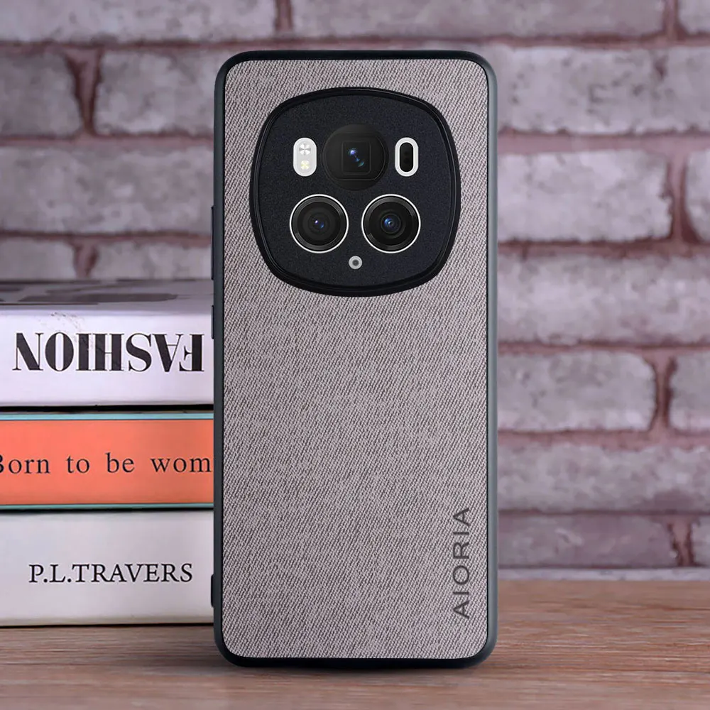 Luxury Textile Leather Skin Soft Phone Case Cover