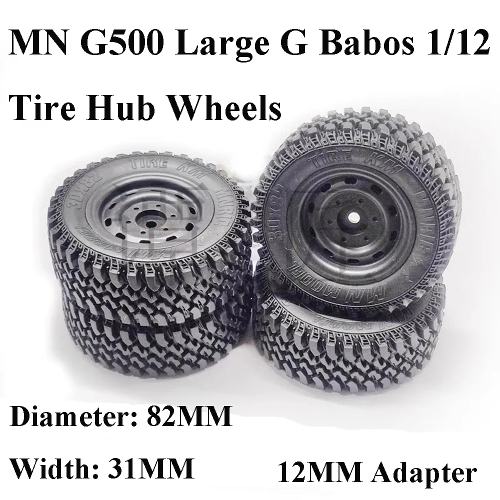 

MN G500 Large G Babos 1/12 RC RC Remote Control Car Parts Tire Hub Wheels