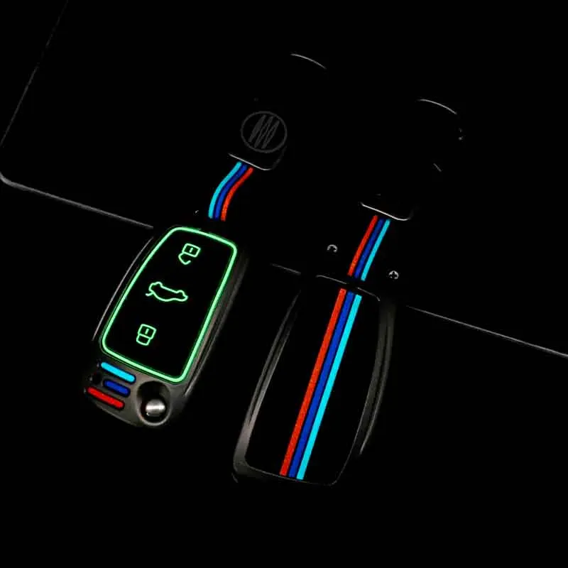 Cover chiate/telecomando per Audi A3 A4 A5 A6L C6 8L 8P B6 B7 B8 C6 RS3 Q3 Q7 TT 8L 8V S3 portachiavi Borsette Protettore Accessori Auto - S0f4f4cf9a6544ba9ba60b4ca574ab51eA