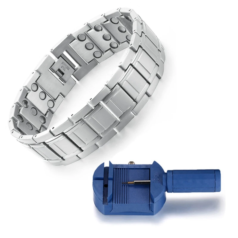 Feraco Bracciale Uomo In Rame Puro 99,99% Con 57 Magneti - Regolabile, Terapia Magnetica
