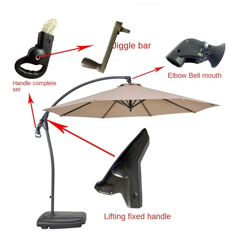 

Leisure Umbrella Outdoor Sunshade Mediterranean Banana Umbrella Parts Outdoor Sun Umbrella Sunshade Umbrella Rope Accessories