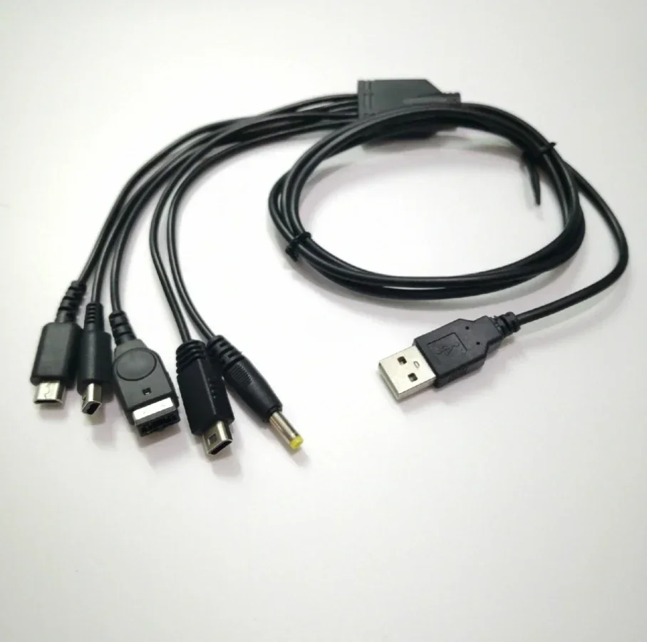 300개 1.2M 멀티 충전 케이블 USB 고속 충전기 와이어 코드 (닌텐도 GBA SP DS Lite DSL NDSL 뉴 3DS XL LL PSP Wii U 용)