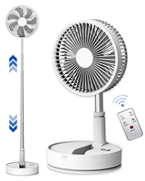 UNITEDTME Oscillating Fan Foldaway with Remote Control, Battery Powered  Fan for Camping, 4 Speed, Timer,  Portable 1