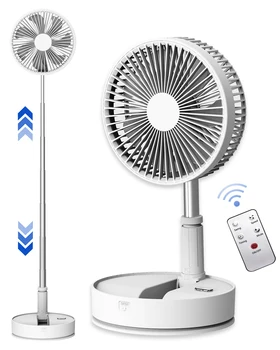 UNITEDTME Oscillating Fan Foldaway with Remote Control, Battery Powered  Fan for Camping, 4 Speed, Timer,  Portable 1