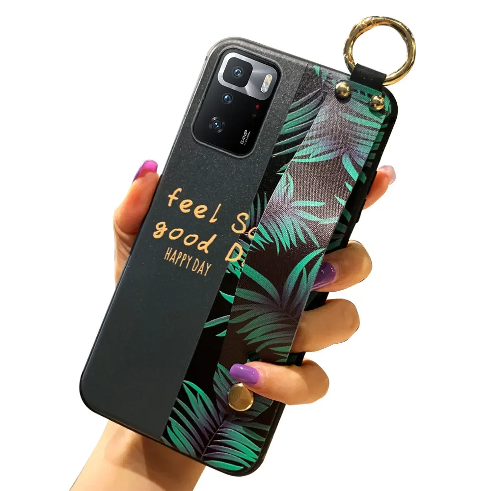 SoCouple Soft Silicone Wrist Strap Case with Phone Holder