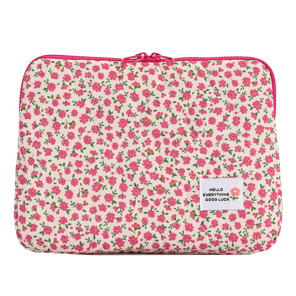 Cute Flower Laptop Sleeve Water Resistant Computer Bag