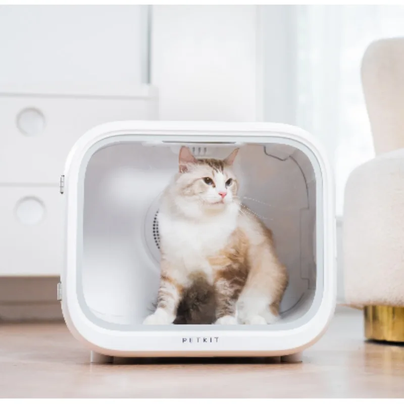 

Automatic Pet Grooming Dryer Stand, Quick Air Drying Cabin, Intelligent Mute Cat Dryer Box with App Control, Silver Ion, Quick A