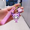 Cute doll creative backpack pendant keychain silicone PVC cartoon car keychain couple same style pendant doll small gift 4