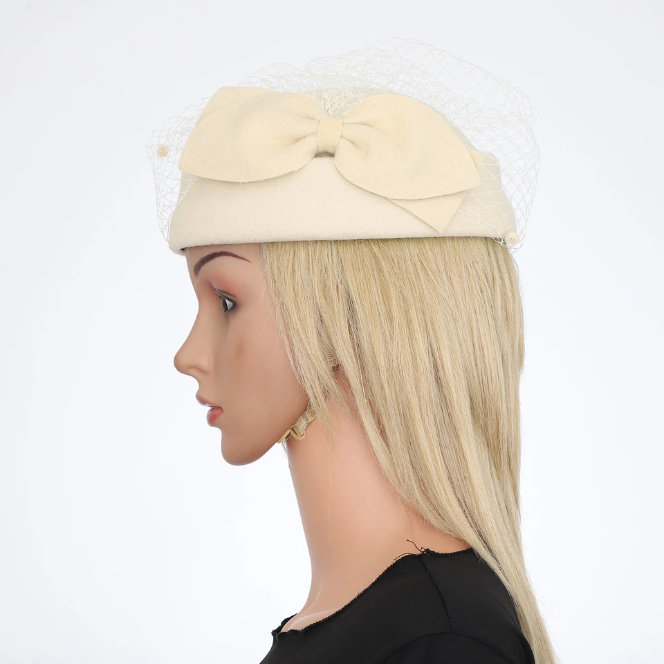 Fascinator Da Donna Con Rosa In Tulle E Piume - Cappello Vintage Per Matrimonio, Tea Party, Derby, Con Clip E Fascia Regolabile, Rosa - 3