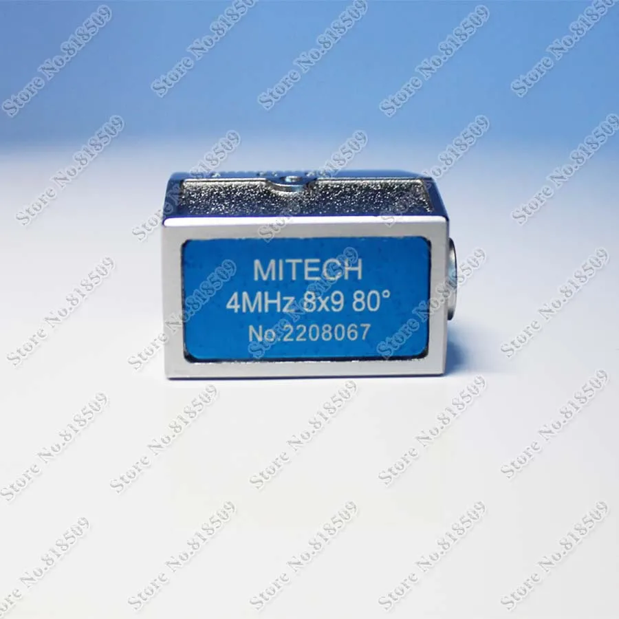 Mitech 4MHz 8x9mm 30 45 60 70 80 Degree Angle Beam Probe Transducer for Ultrasonic Flaw Detector