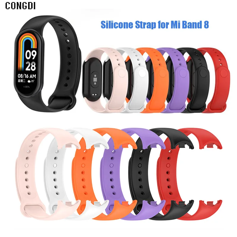 

Silicone Strap For Xiaomi Mi Band 8 Replacement Sport Waterproof Straps For Miband 8 NFC Bracelets Wristband Watch Accessories