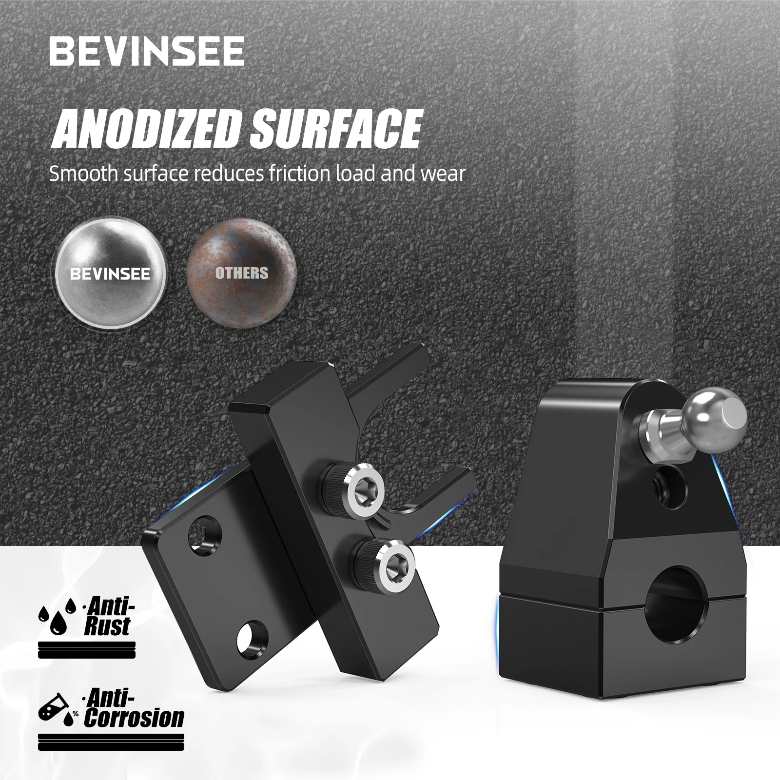BEVINSEE Quick Shift Short Gear Shifter For Ford Focus RS ST 2005 2006 2007 2008 2009 2010 short shifter lever