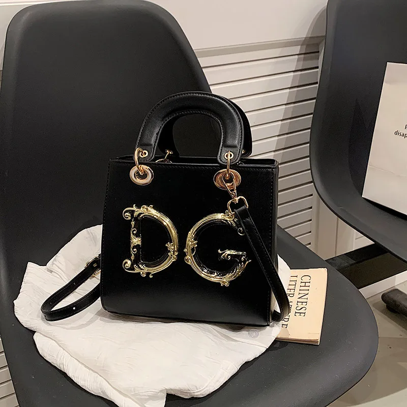 Women's Diana Bags Fashion forward Shoulder and Messenger Styles Small Square Bag with Letter Element