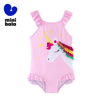 Costume da bagno Mini Bala per ragazze Estate 2025 Nuovo costume da bagno intero per bambini leggero UPF50+ con protezione solare 1