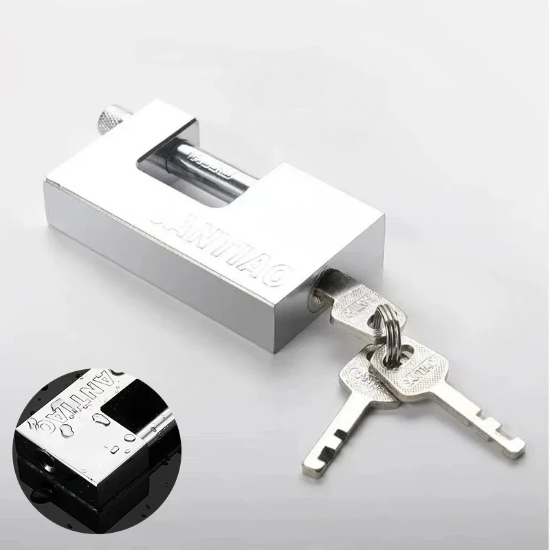 Enhanced Heavy-Duty Rust-Proof D-Shaped Padlock with 3 Keys