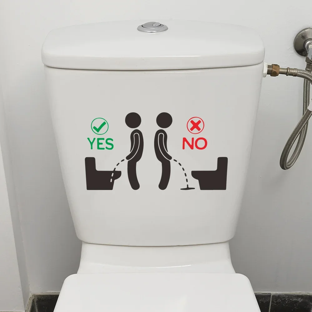 Bathroom Toilet Stickers Toilet Decoration Removable 3d Stickers Cartoon Self Adhesive Wall