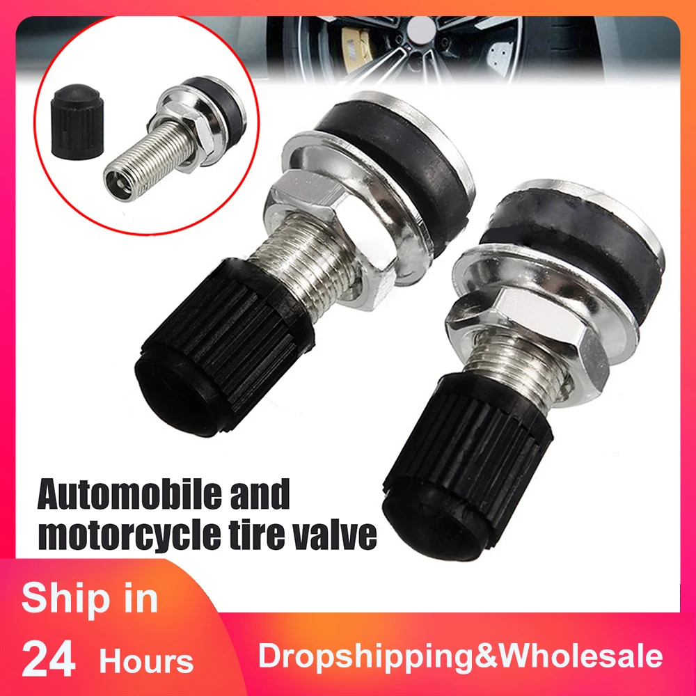 2pcsMotorcycleWheelValve32mmMotorbikeScooterBikeQuadTubeless