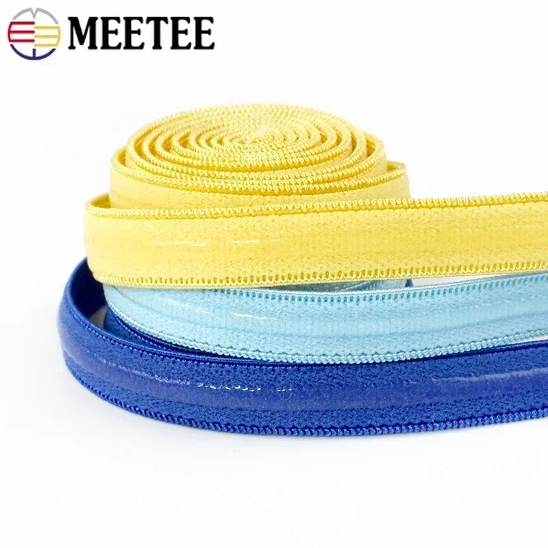 5/10/20M 10mm Non-slip Elastic Bands for Underwear Bra Silicone Strap Rubber Stretch Ribbon DIY Garment Sewing Accessories