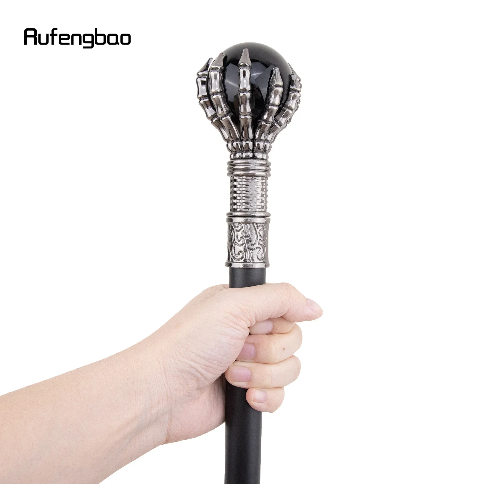 Black Glass Ball Steampunk Walking Cane Fashion Decorative Walking Stick Gentleman Luxury Crosier Knob Walking Stick 93cm