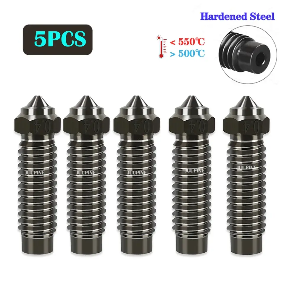 For Elegoo Neptune 4 Max Hardened Steel Nozzle Upgraded 0.2 0.4 0.6 0.8 Neptune 4 Plus Kit Nozzle High Speed Nozzles Top Quality image 8
