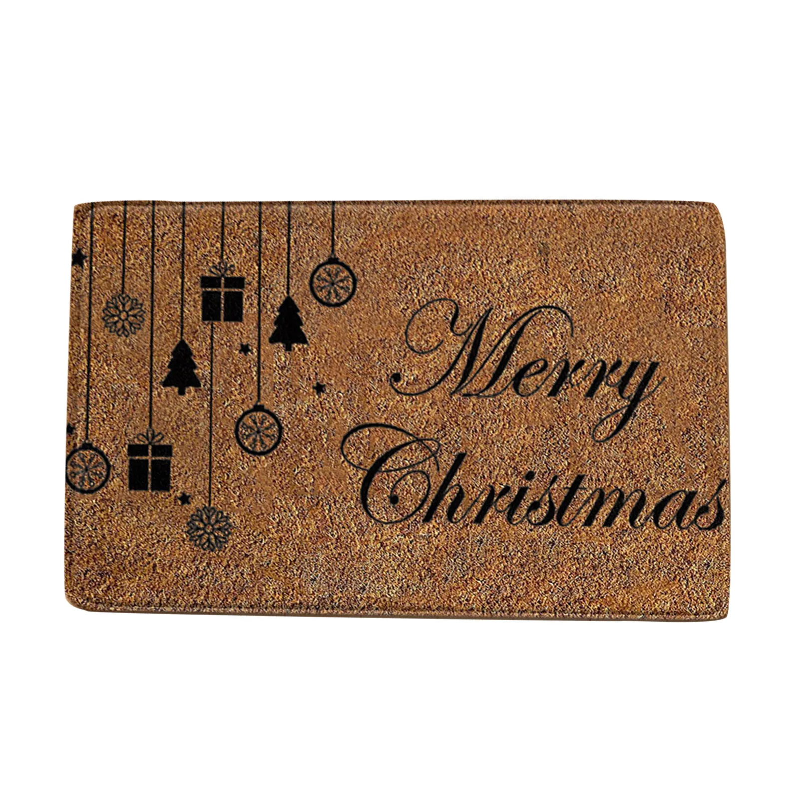 Enfeites De Natal Christmas Festival Decoration Front Door Carpet Indoor Outdoor Anti-Skid Mat Christmas Decorations