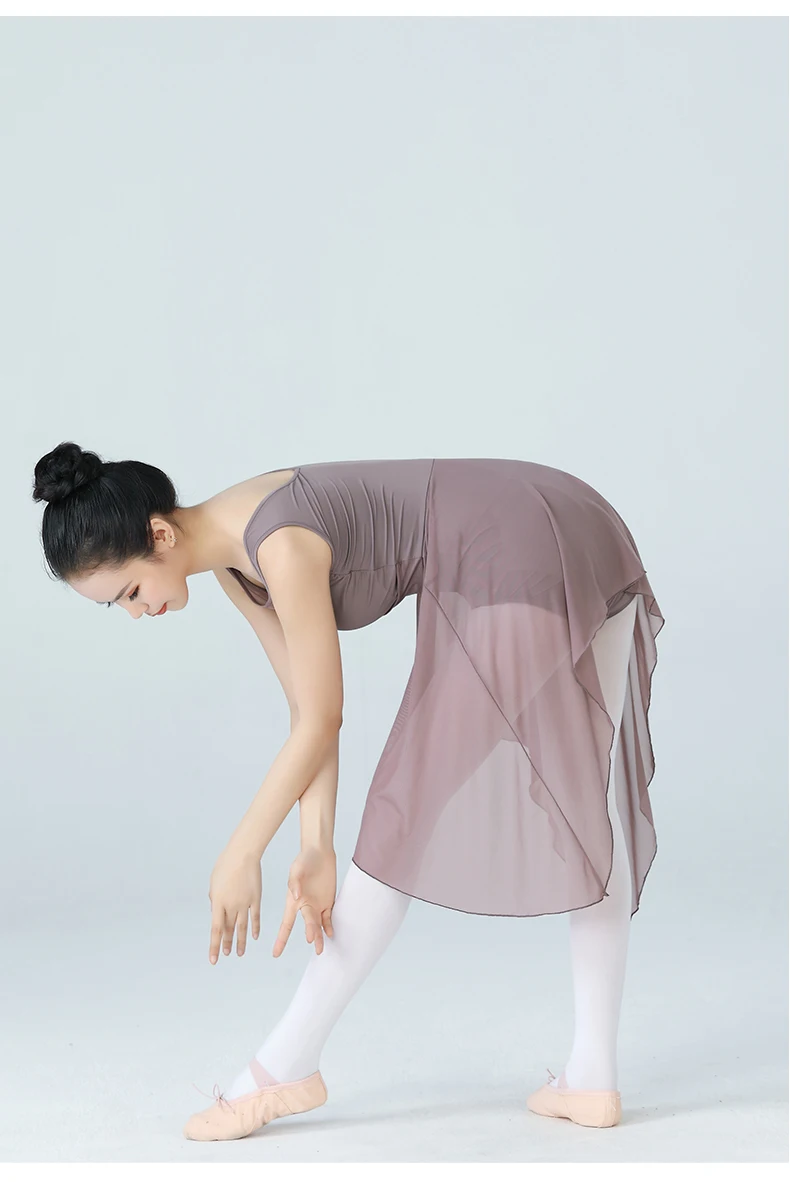 Modernes lyrisches Tanzkostüm für Damen, langärmelig, unregelmäßiger Saum, Bühnenkleid, Kirchenchor, Anbetung, liturgische Kleidung – Detail 8
