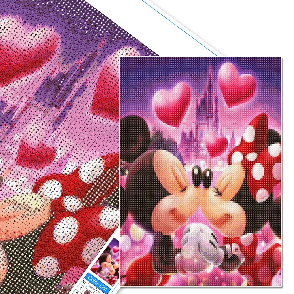 Disney Stitch Diamond Painting Mickey Mouse Full Round Drill 30x40 Embroidery Cartoon Olaf New Arrivals Designer Children Gifts