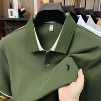 Polo brodé de luxe en coton 100% pour homme – Nouveau modèle décontracté et élégant à manches courtes 6