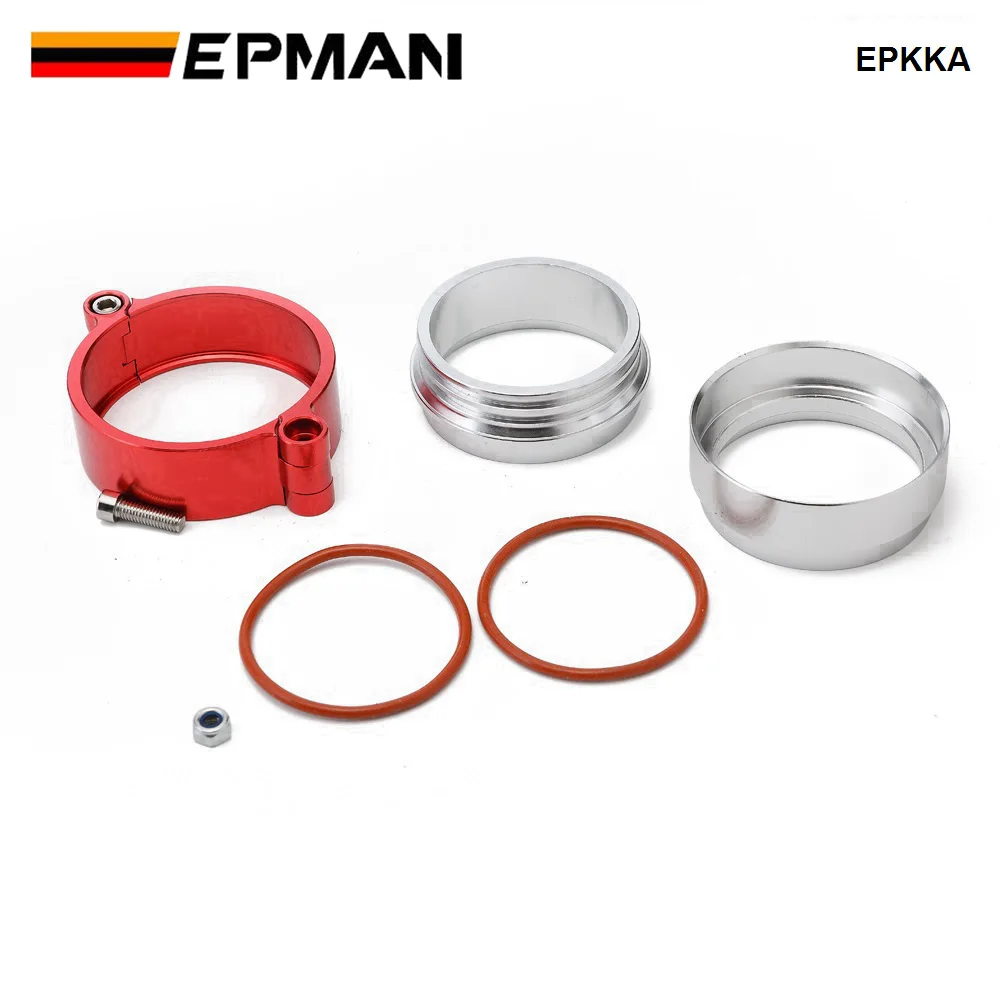 EPMAN HD Exhaust V-band Clamp Flange System Assembly Anodized Clamp For 3.5 4.0 OD Turbo Dump Pipe